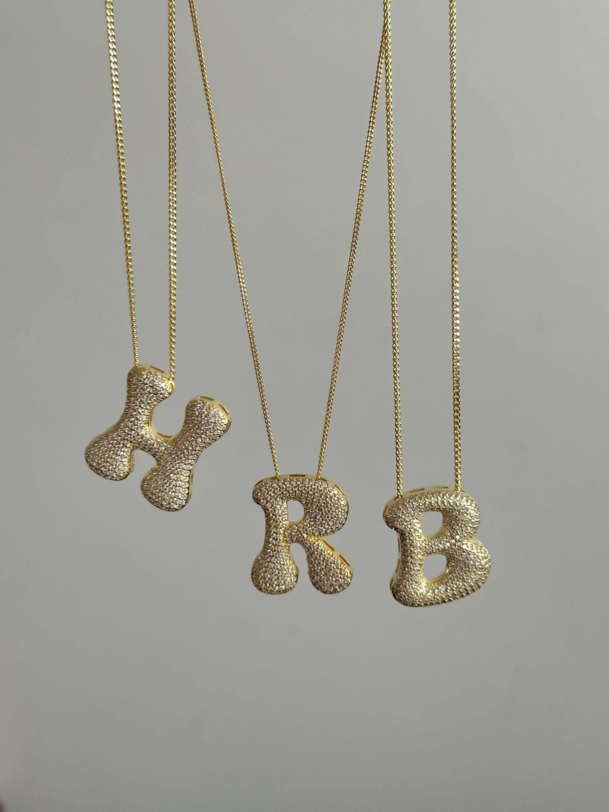 Hailey Harf 925 Ayar Gümüş Kadın Kolye