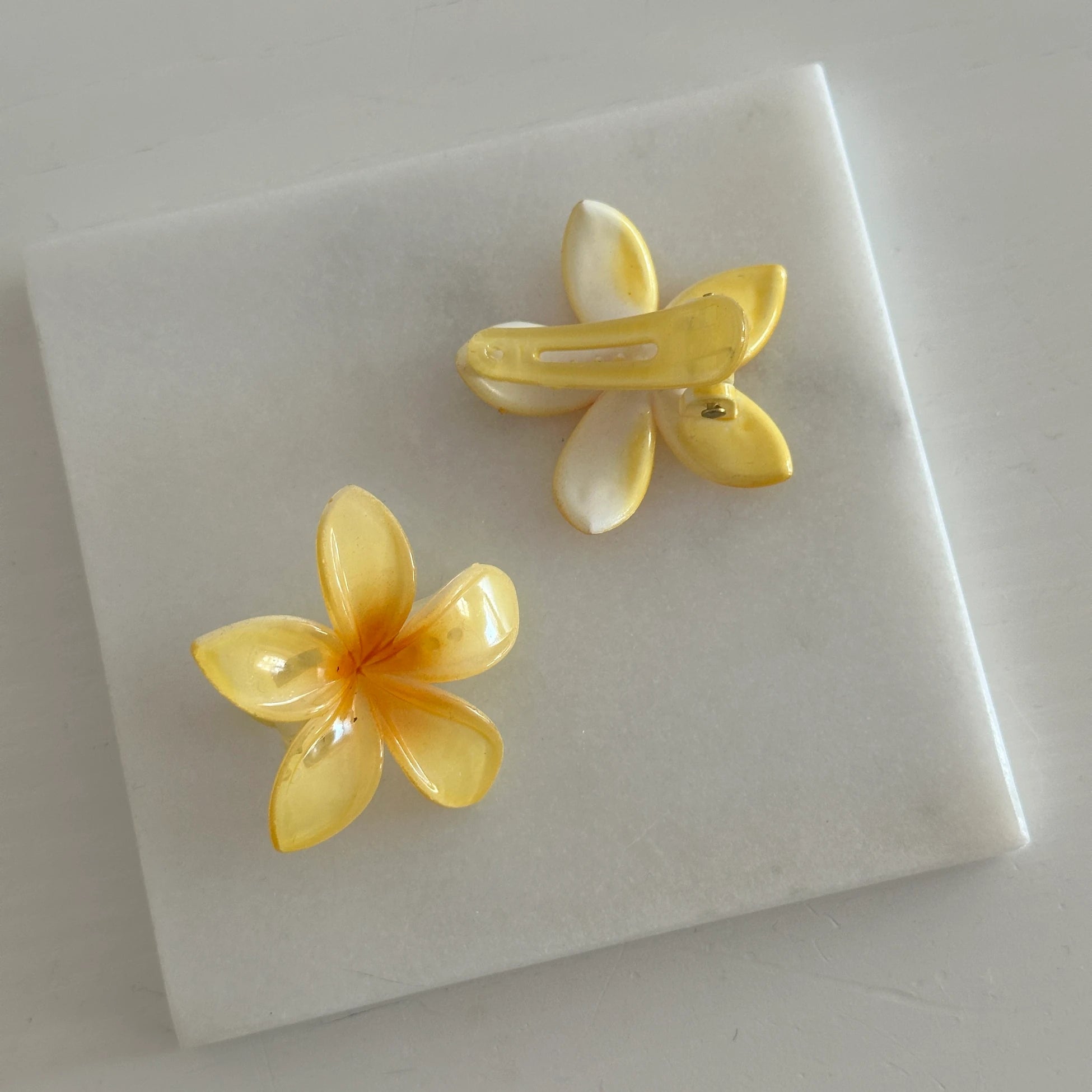 İkili Mini Mandal Aloha Toka (sarı)