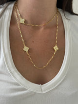 Çiçek Zincir Kadın Kolye (90 cm)