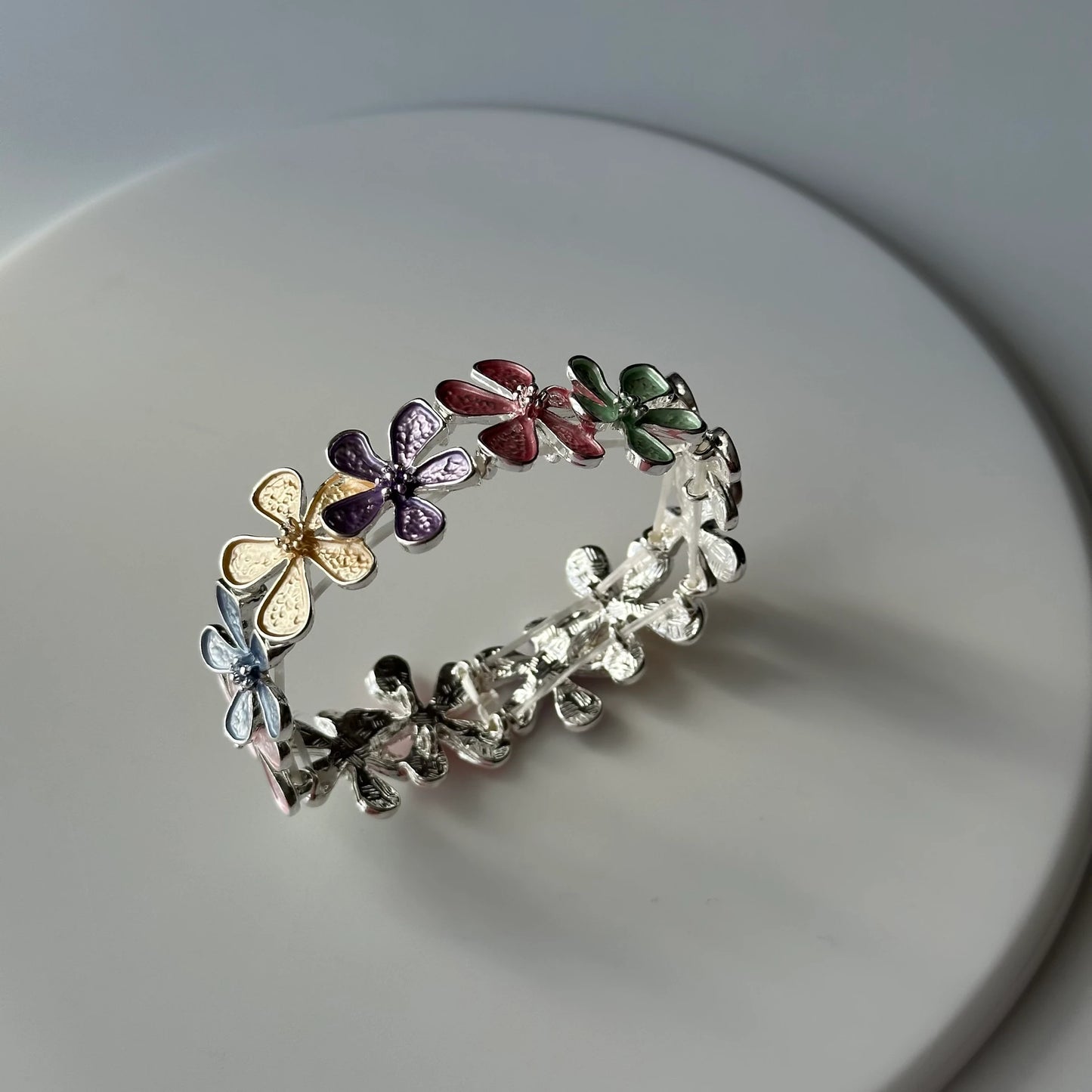 Papatya Renkli Seramik Bileklik