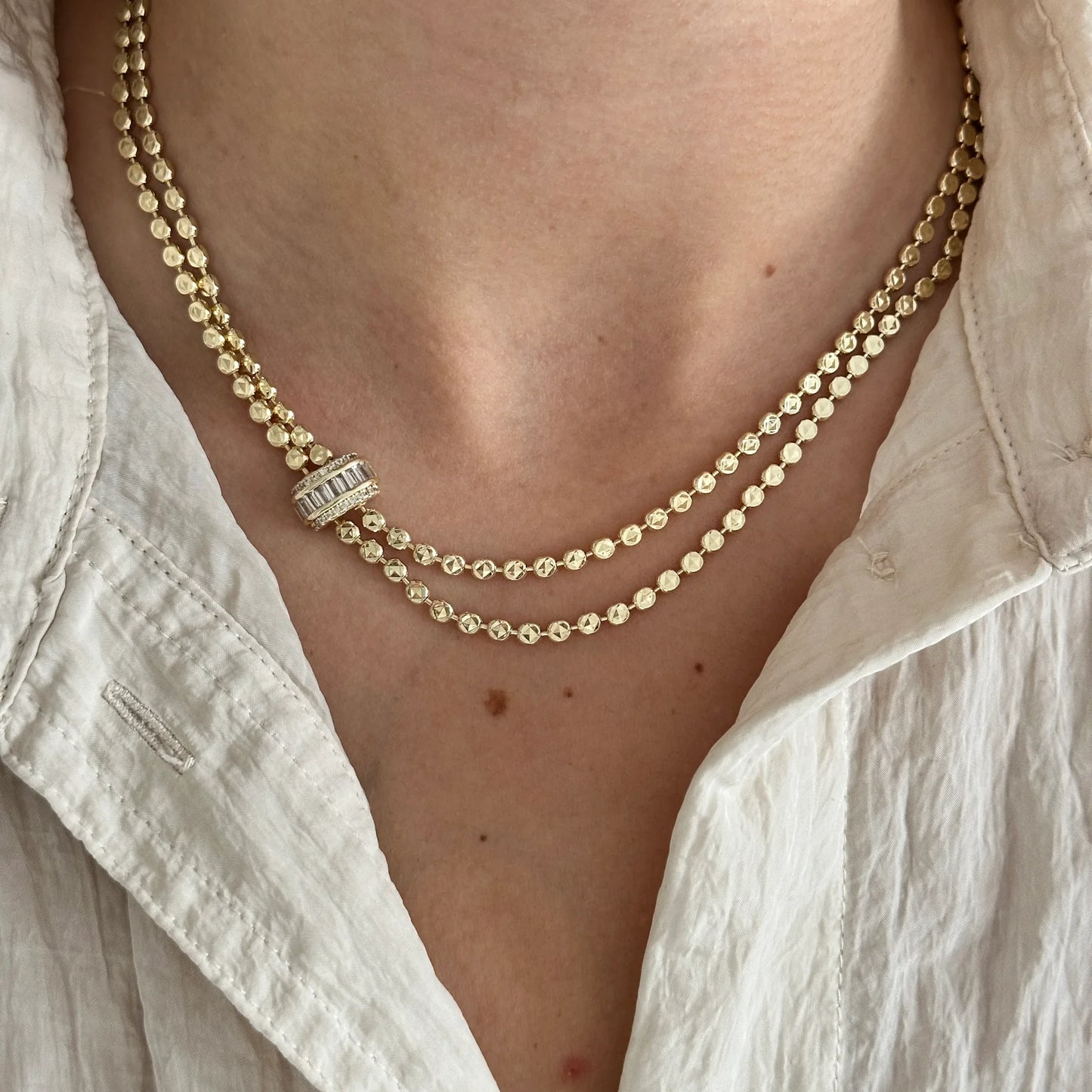 İkili Zirkon Sarmal Kadın Kolye