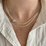 İkili Zirkon Sarmal Kadın Kolye