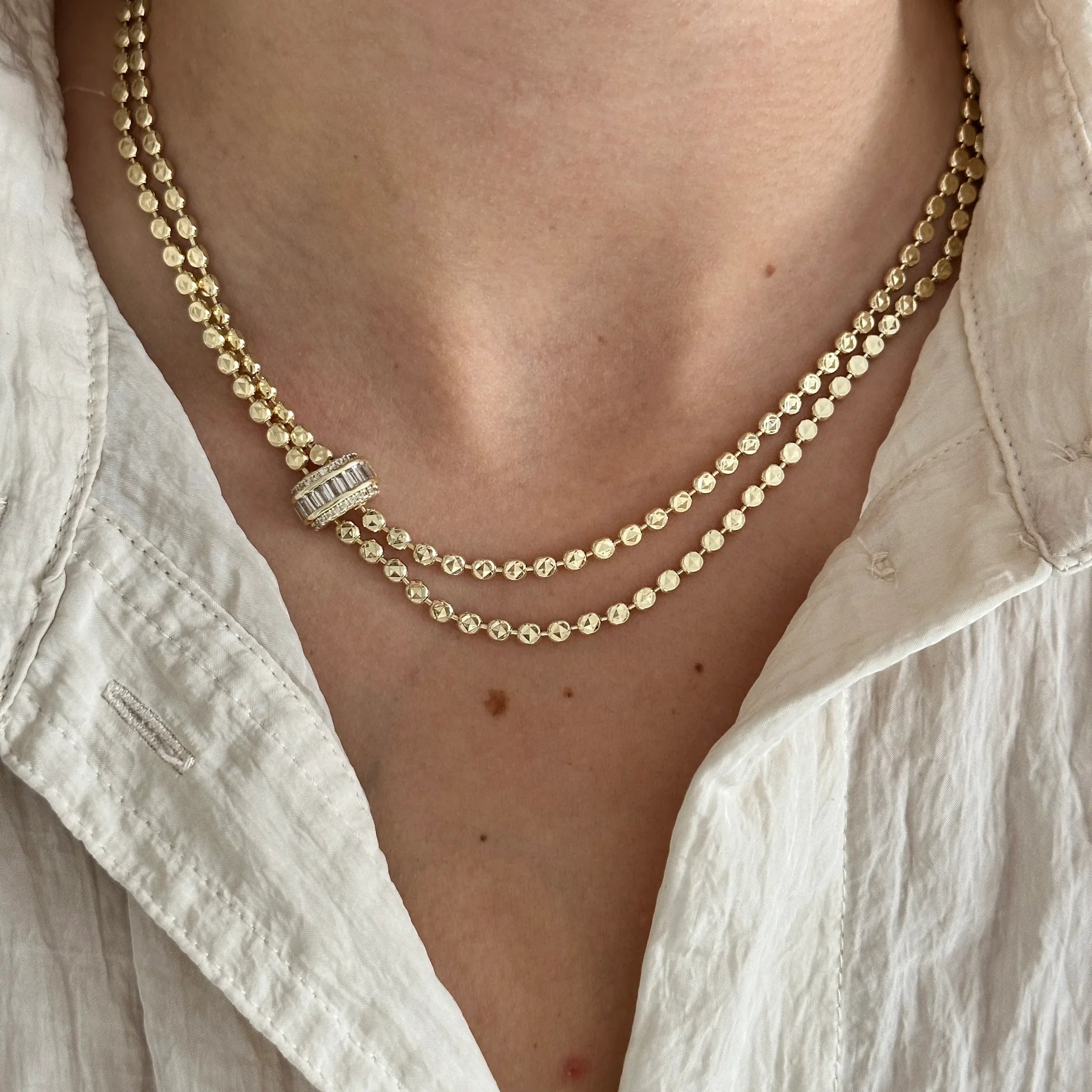 İkili Zirkon Sarmal Kadın Kolye