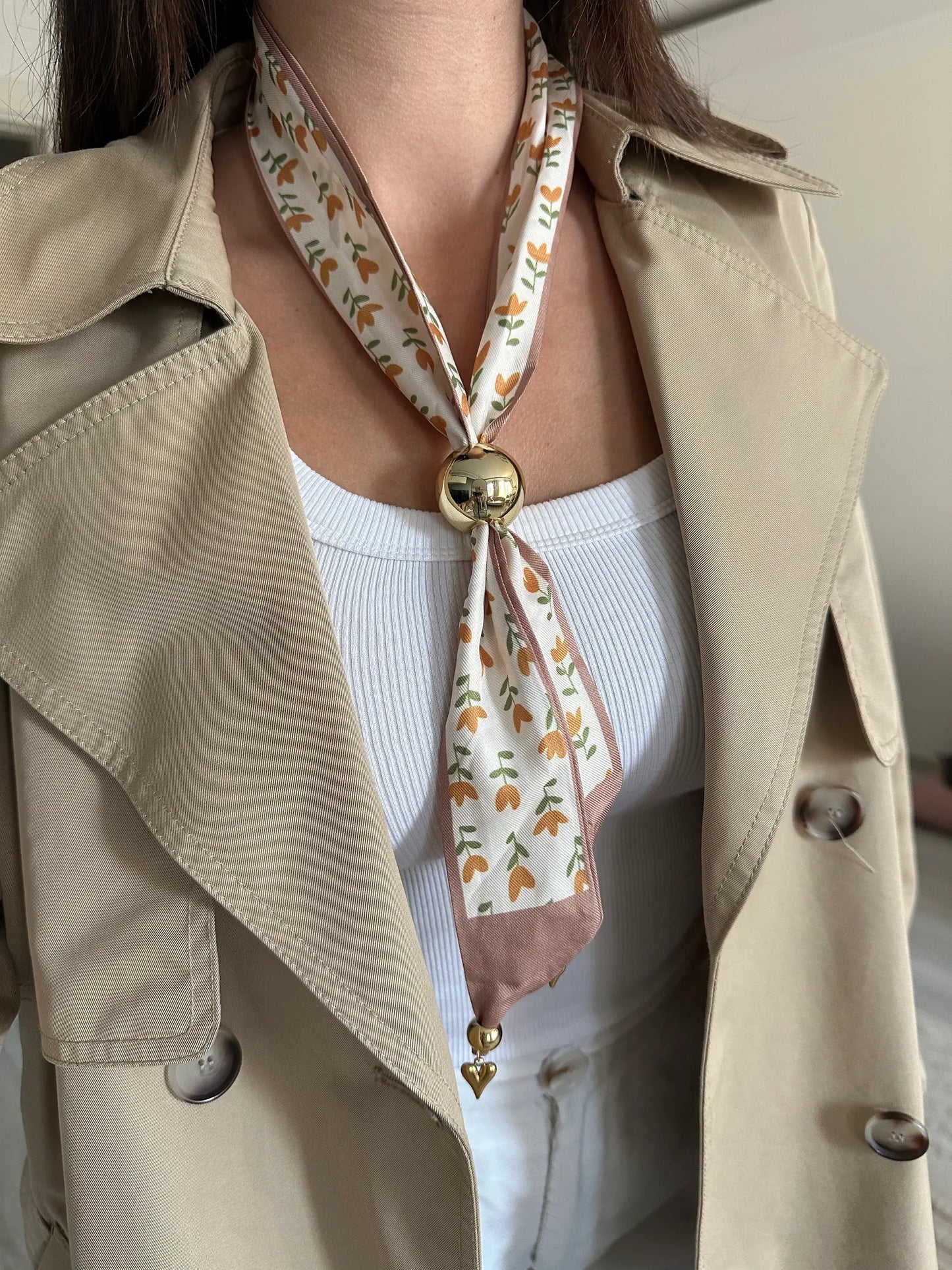 Lale Charm Kadın Fular