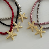 Deniz Yıldızı İnce Halat İp Kolye