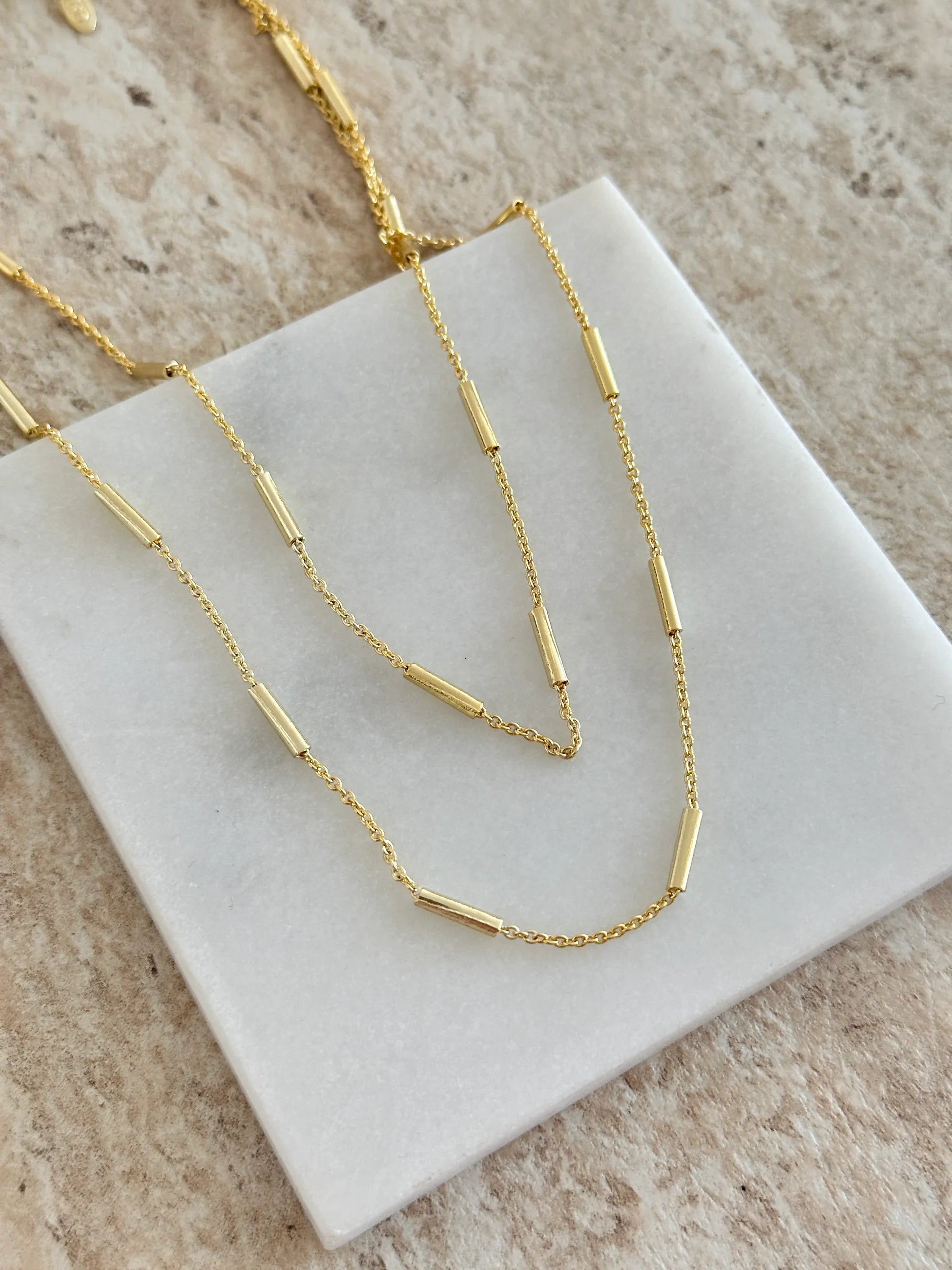 Kemik Zincir Kadın Kolye (90 cm)