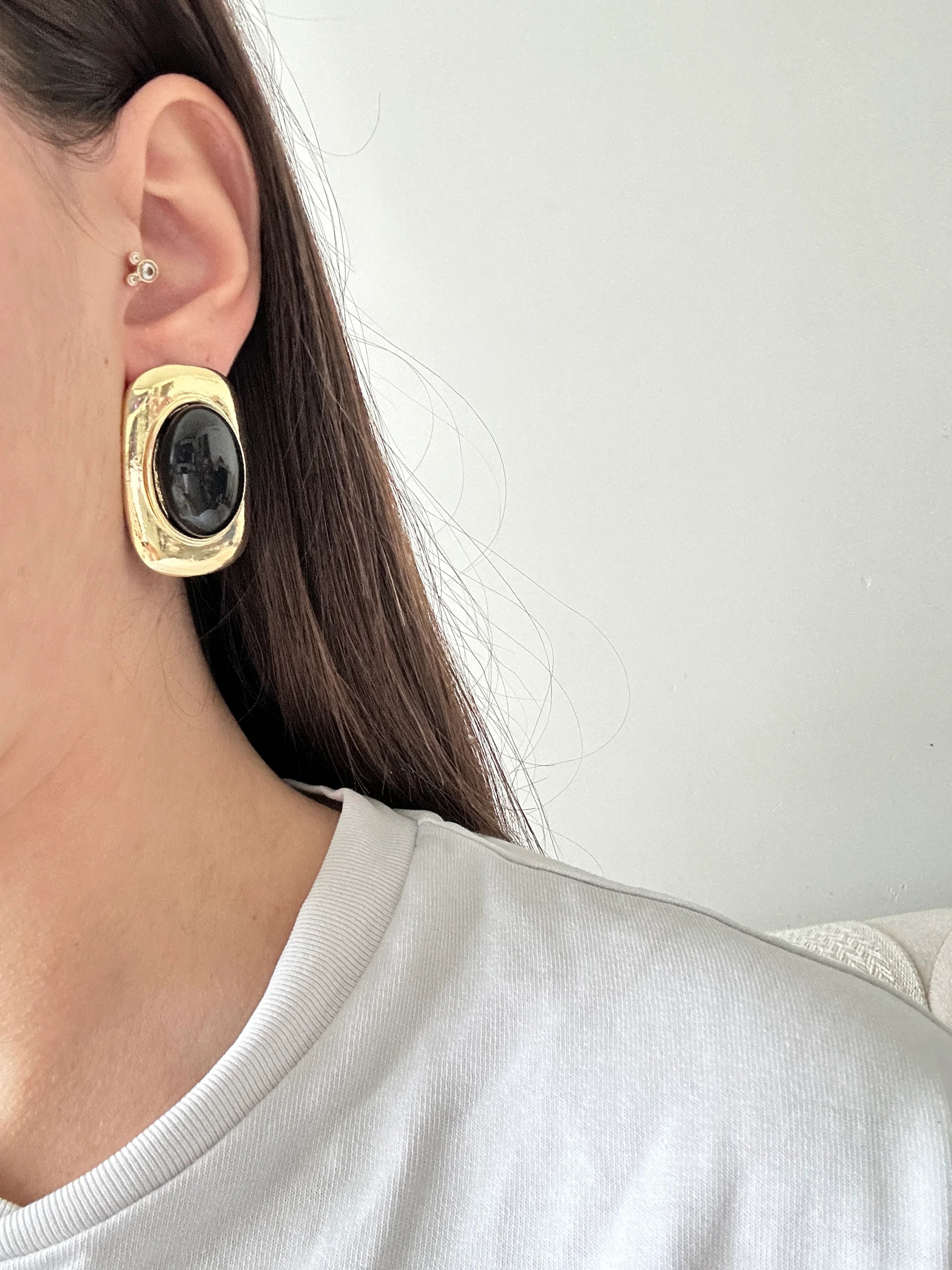 Renkli Taş Pinterest Kadın Küpe