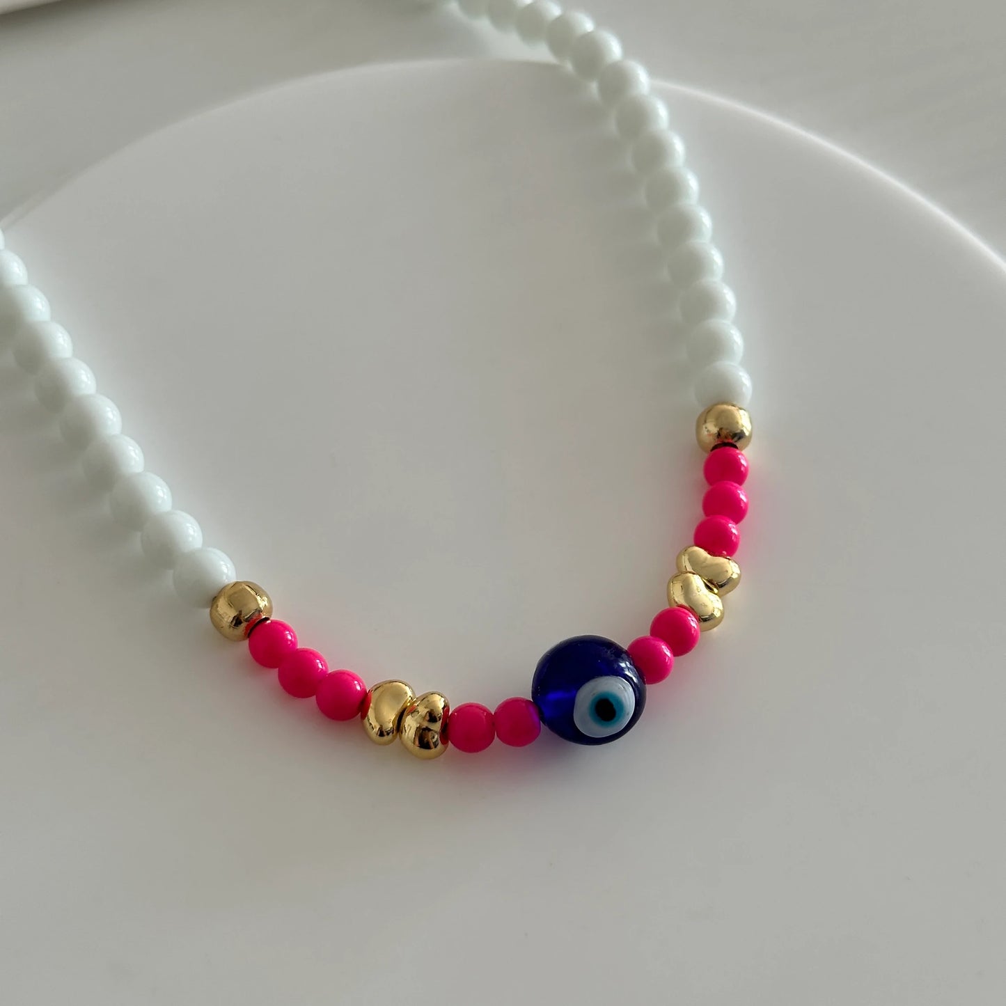 Nazar Taşlı Boncuk Kadın Kolye