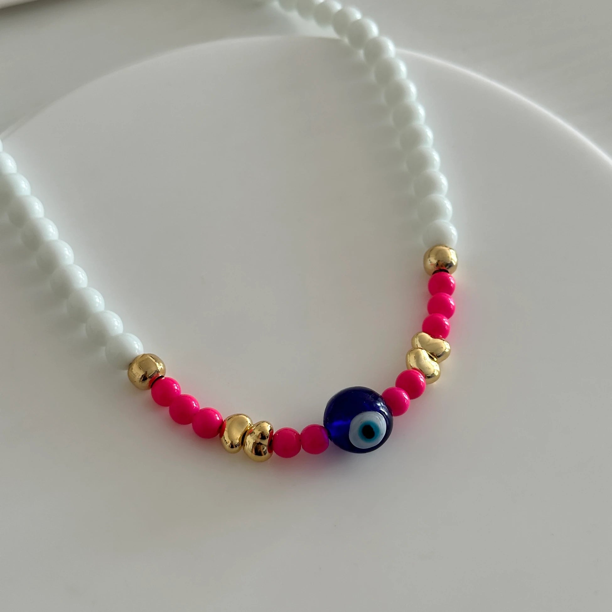 Nazar Taşlı Boncuk Kadın Kolye