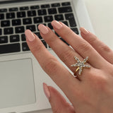 Deniz Yıldızı Zirkon Taş Yüzük