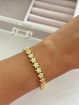 VIP Altın Kaplama Zirkon Taş Yıldız Kadın Bileklik