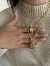 Külçe Altın Kadın Kolye