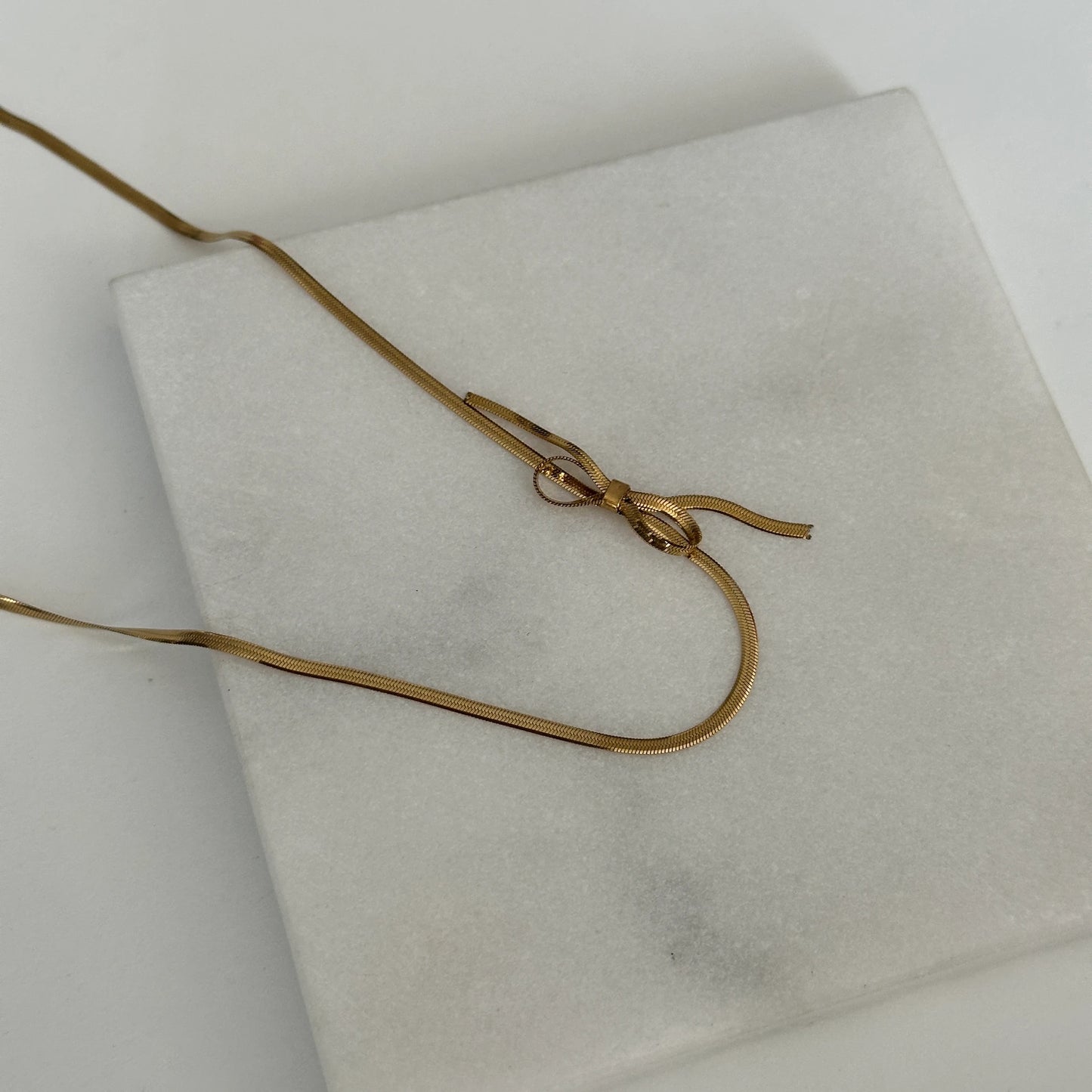 İtalyan Zincir Kurdele Çelik Kolye