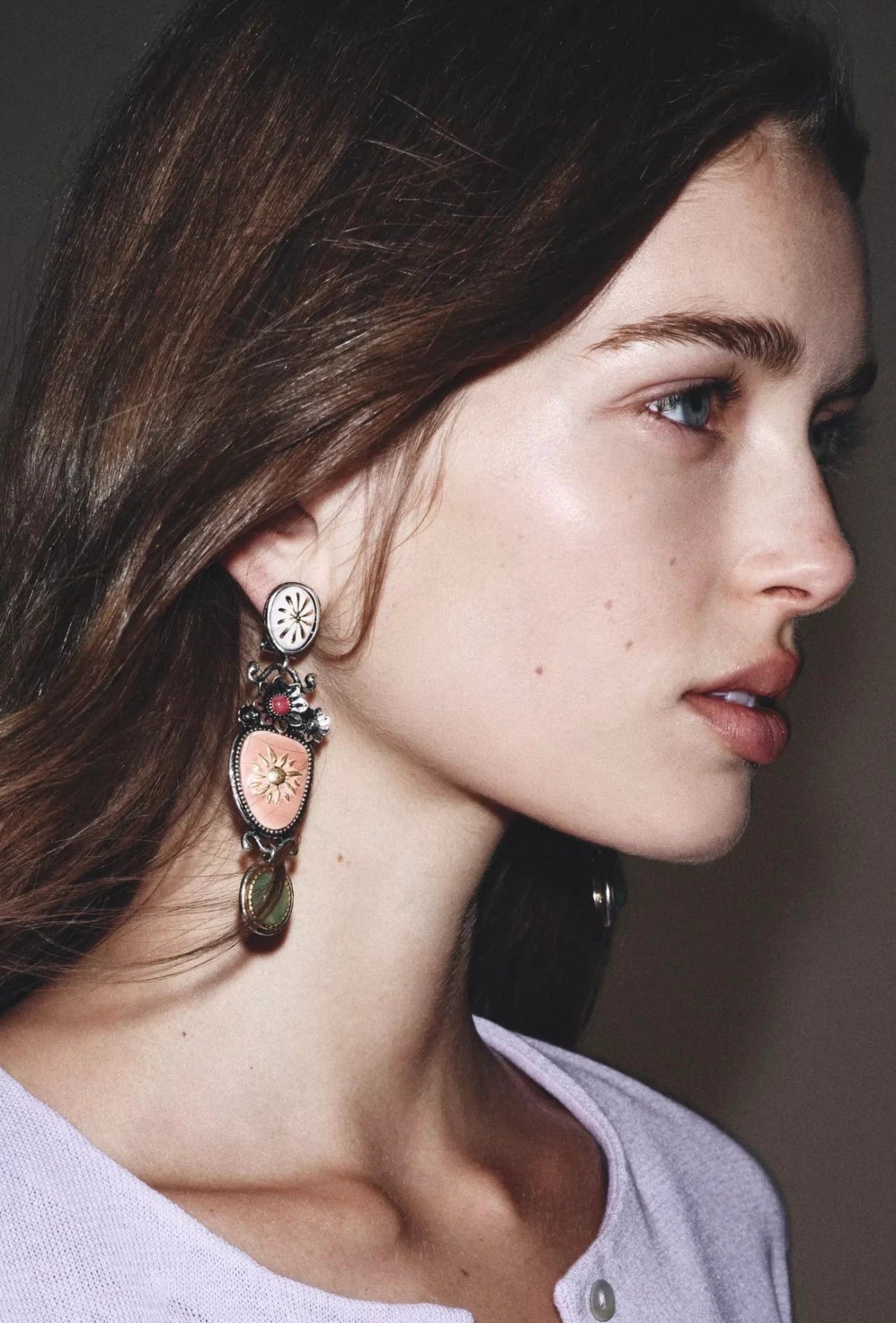 Etnik Sarkıntılı Kadın Küpe