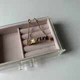 Baget Taşlı Asansörlü Çelik Bileklik