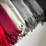 Açık Gri Pinterest Kadın Şal Atkı