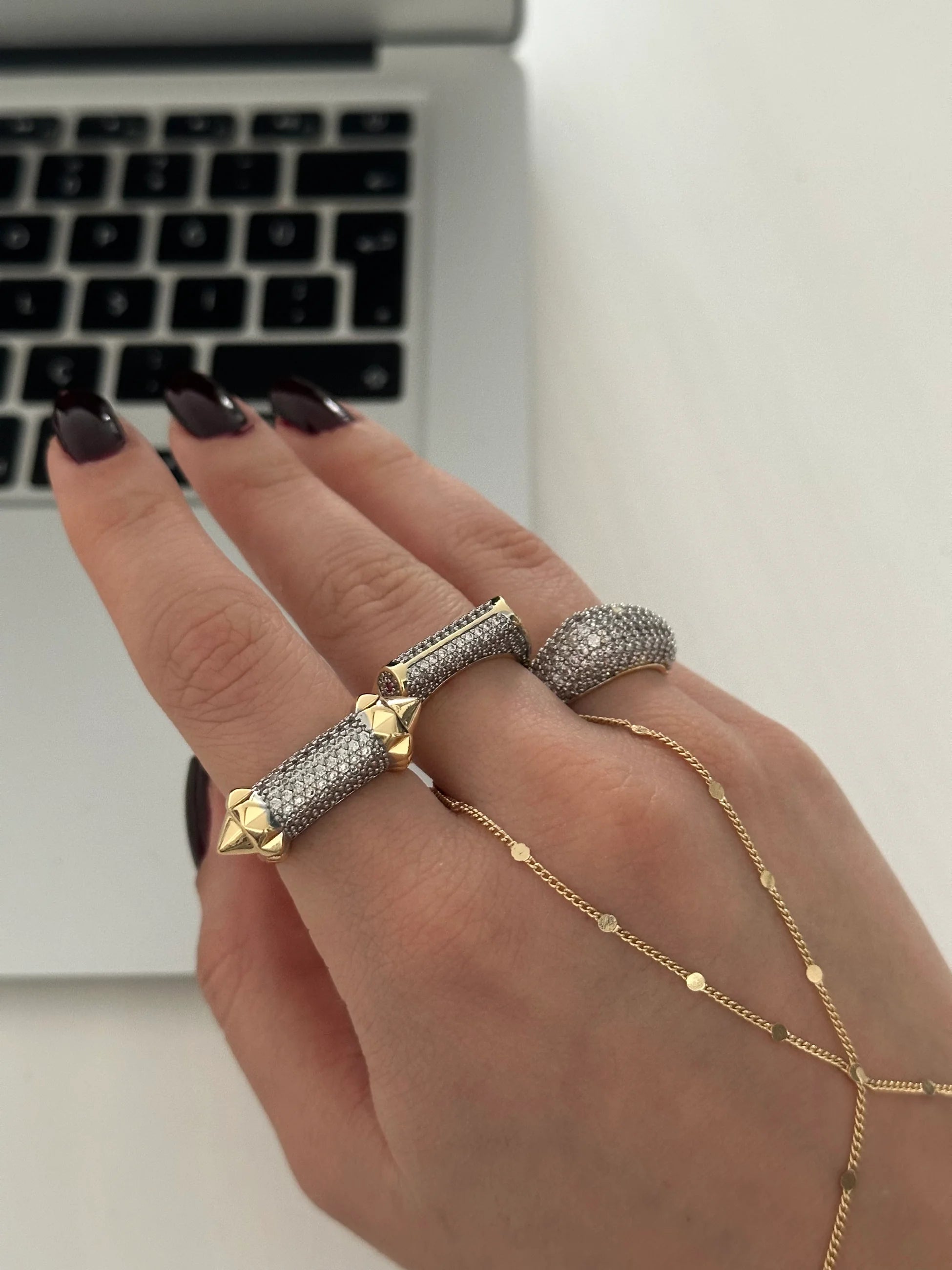 Zirkon Taş Tasarım Kadın Yüzük 01