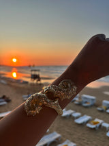 Taşlı Deniz Kabuğu Kadın Kelepçe