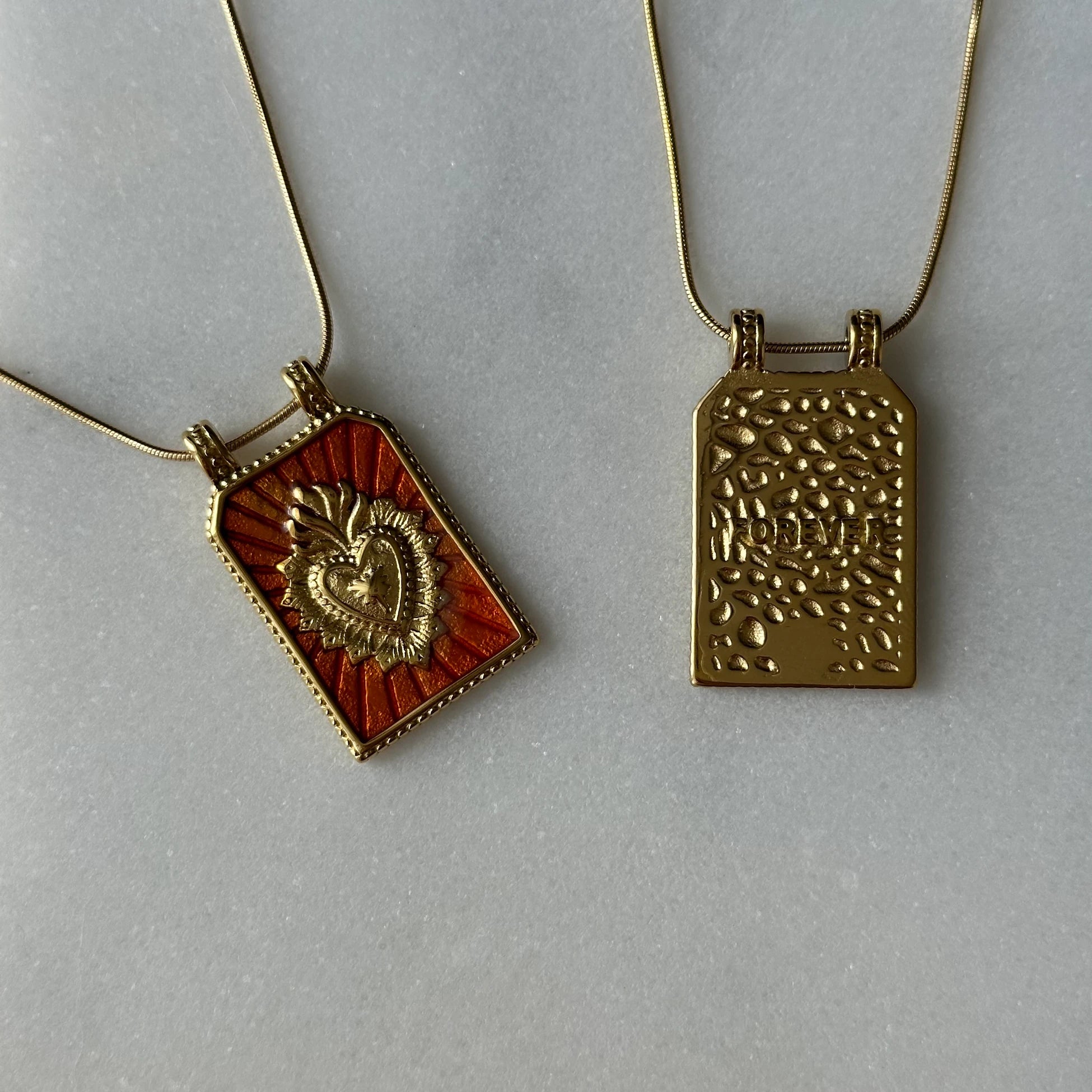 Ateş Sonsuzluk Tarot Kart Kolyesi