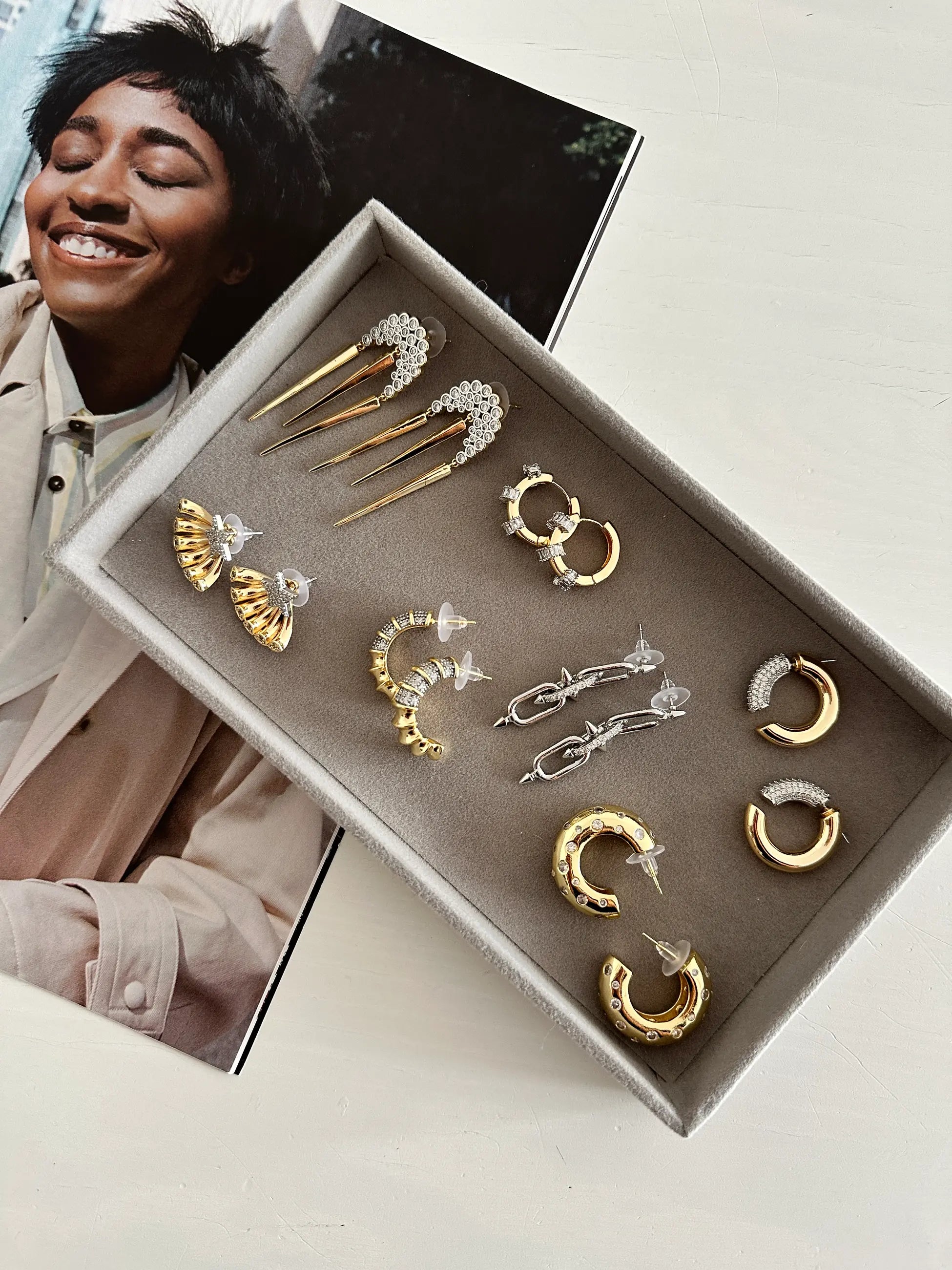 Zirkon Taş VIP Kaplama Tasarım Küpe