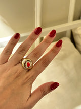 Şeffaf Üzeri Figür Kadın Yüzük