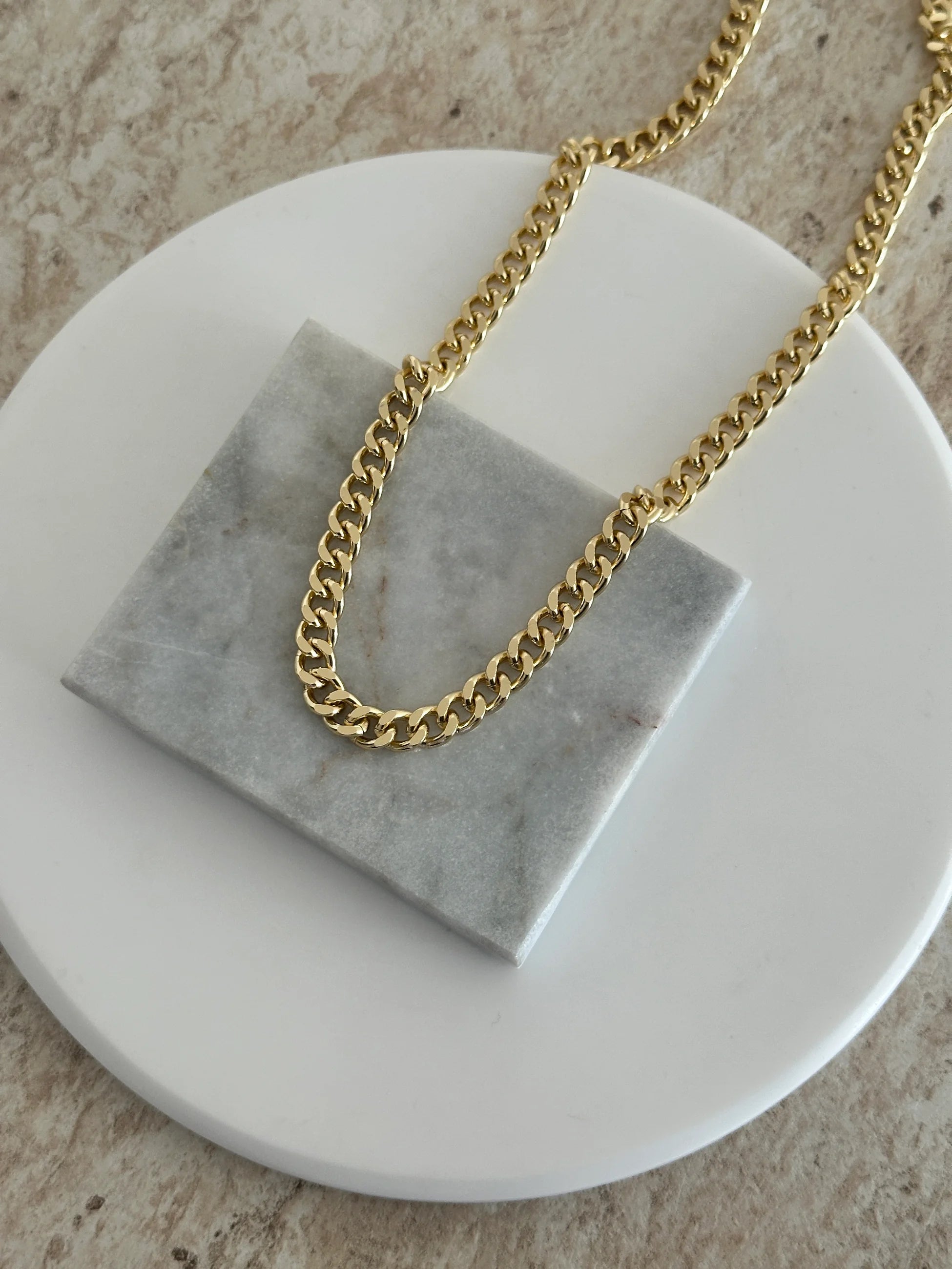 60cm 14k Kalın Zincir Kadın Kolye