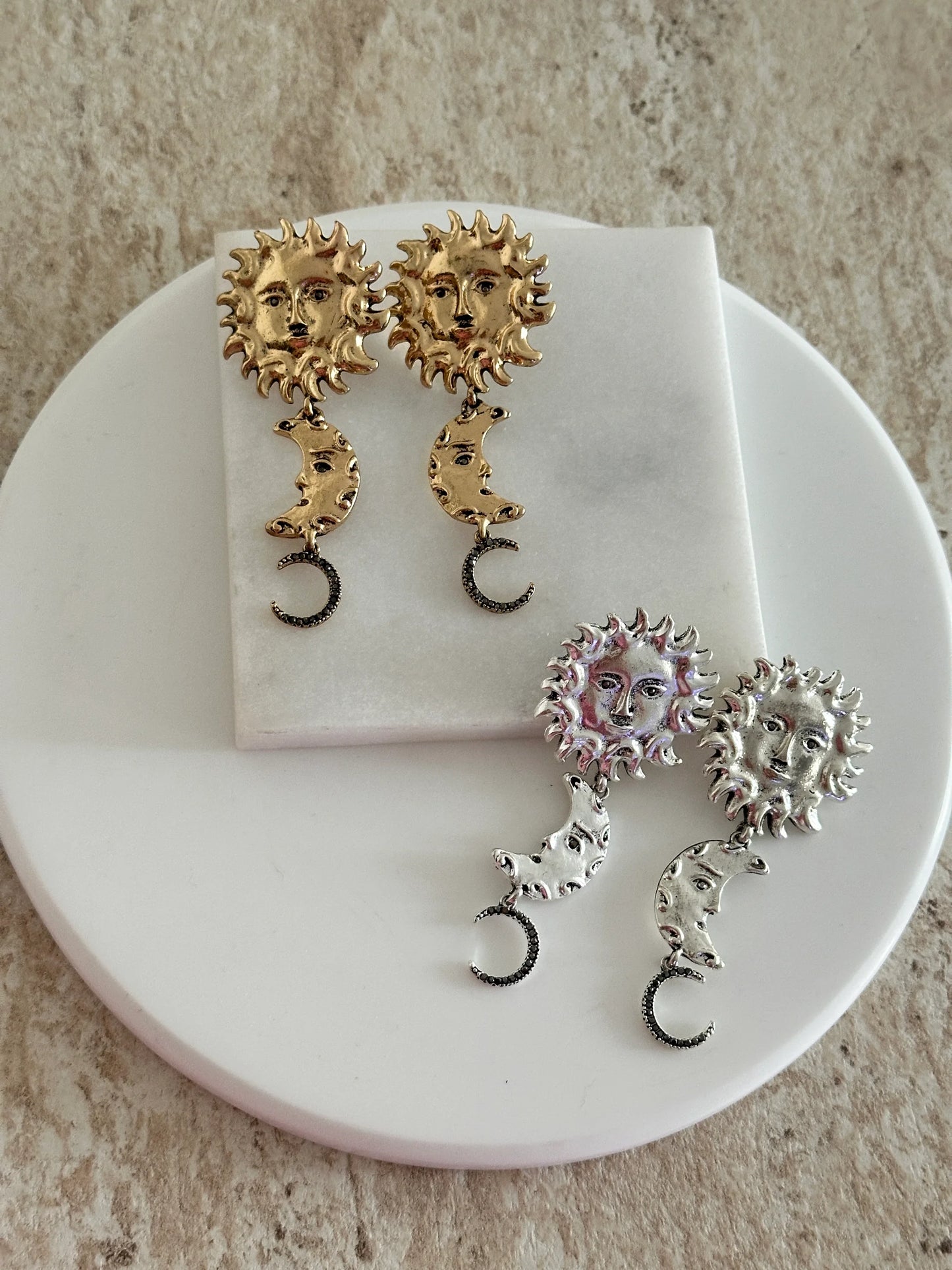 Güneş Ay Tasarım Kadın Küpe