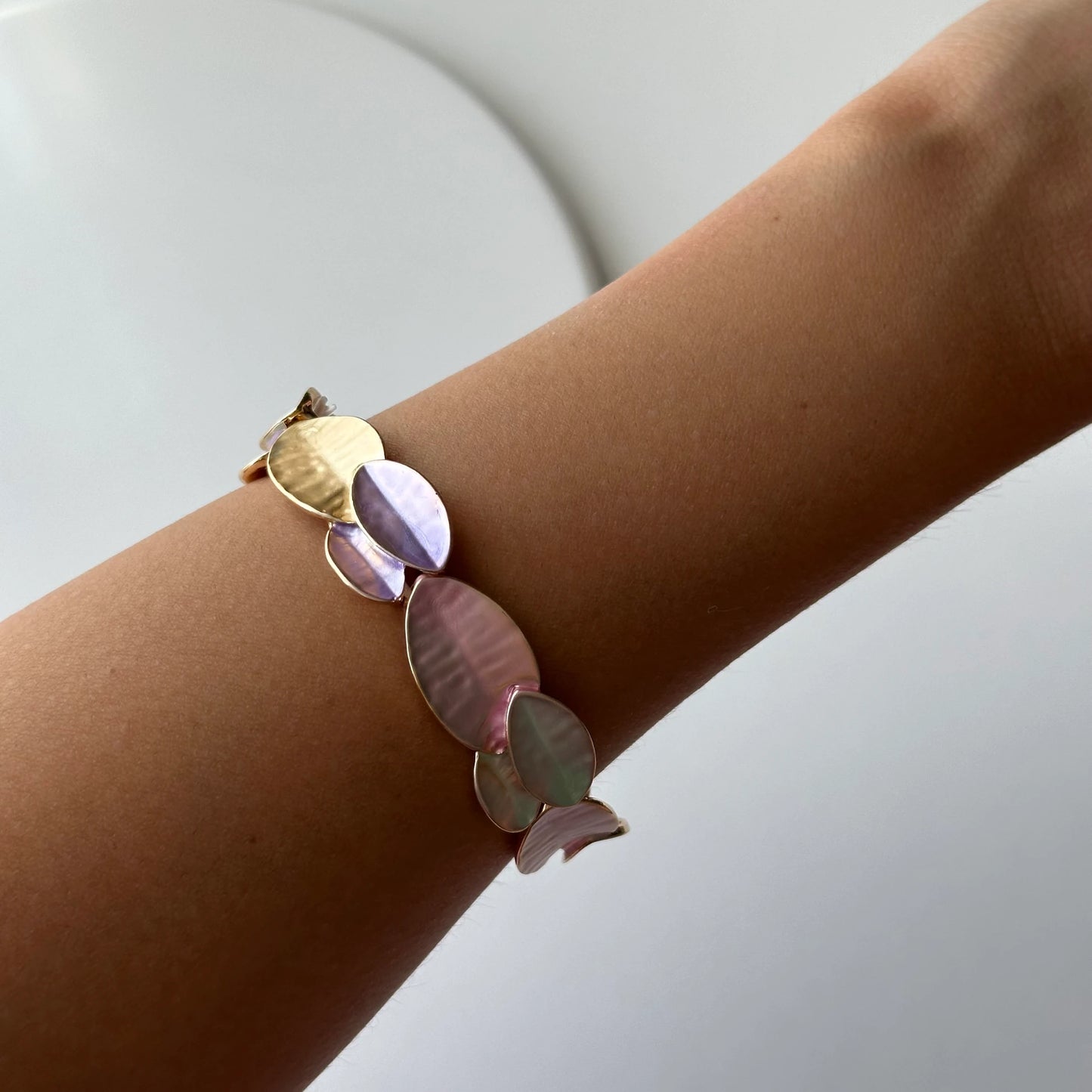 Yaprak Renkli Seramik Bileklik