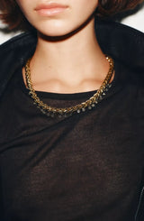 Gümüş Taş Tasarım Zincir Kadın Kolye