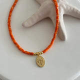 Arı Uçlu Sedef Boncuk Kadın Kolye