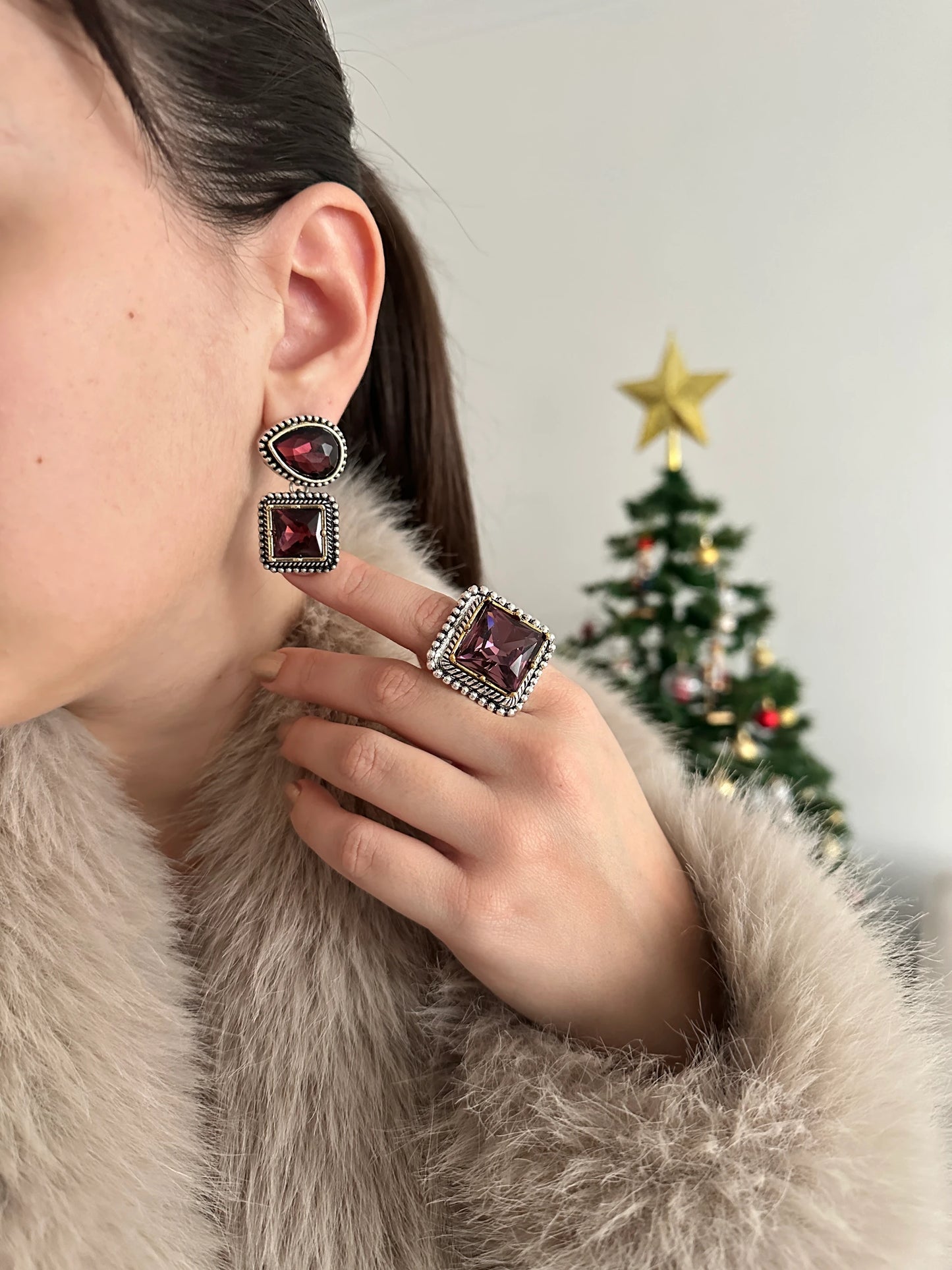 Baget Damla Zirkon Taş Kadın Küpe