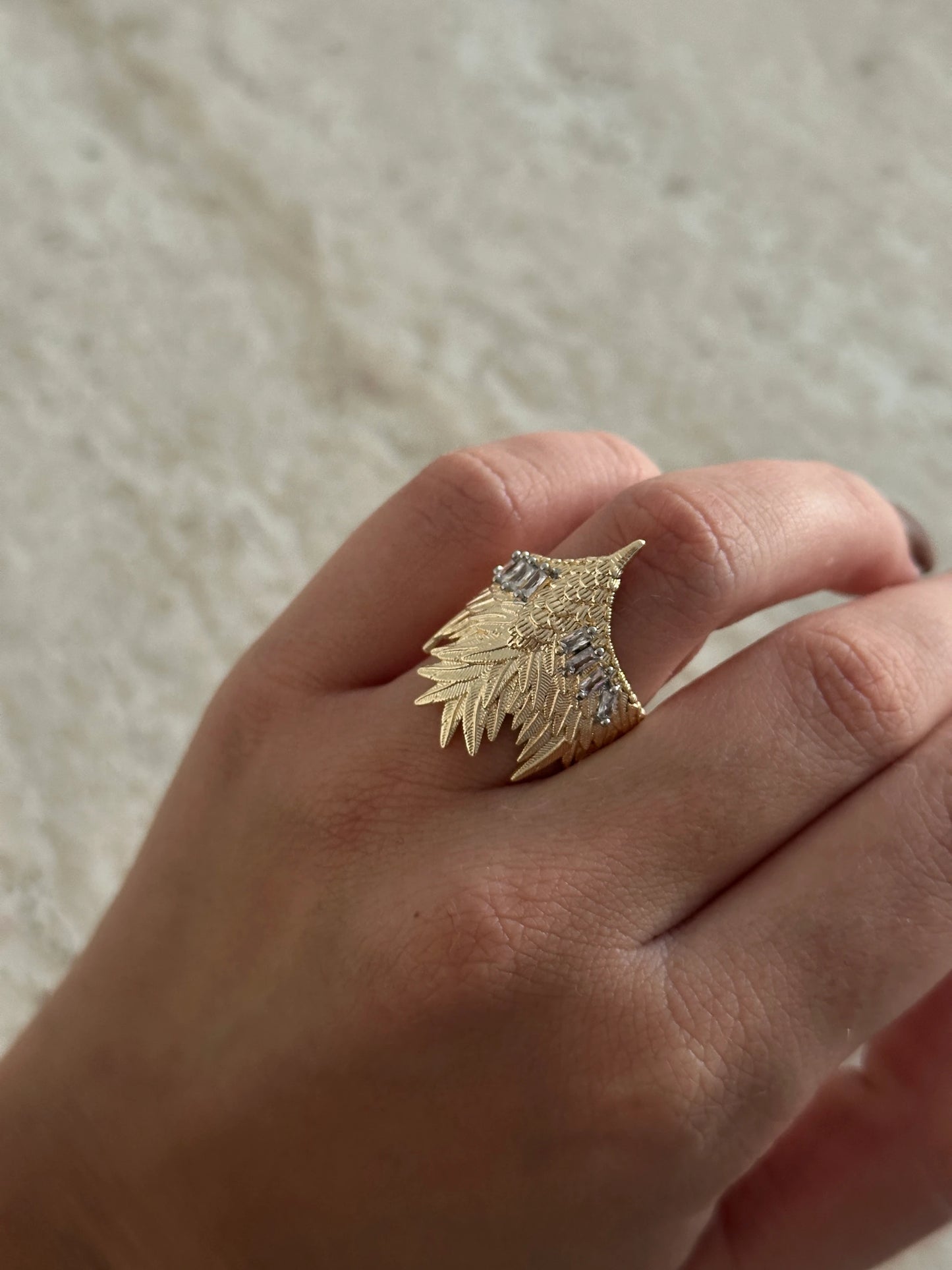 Kuş Gold Gümüş Zirkon Kadın Yüzük