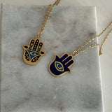 Göz Fatma Ana Eli Çelik Kolye