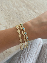 Manifest 14K Altın Kaplama Kadın Bileklik