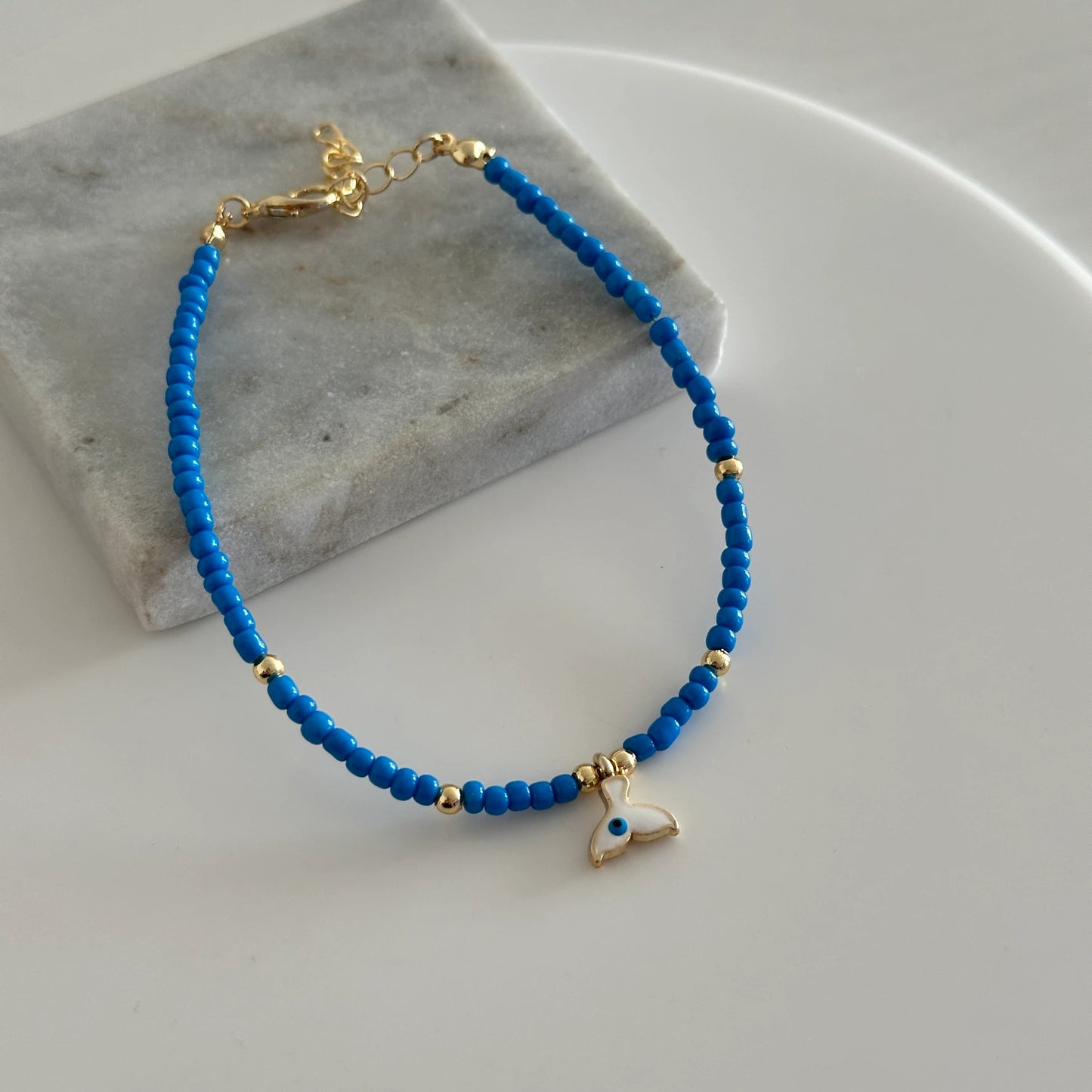 Mavi Boncuk Balina Kuyruğu Halhal