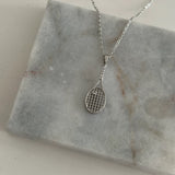 Tenis Raketi Çelik Kolye