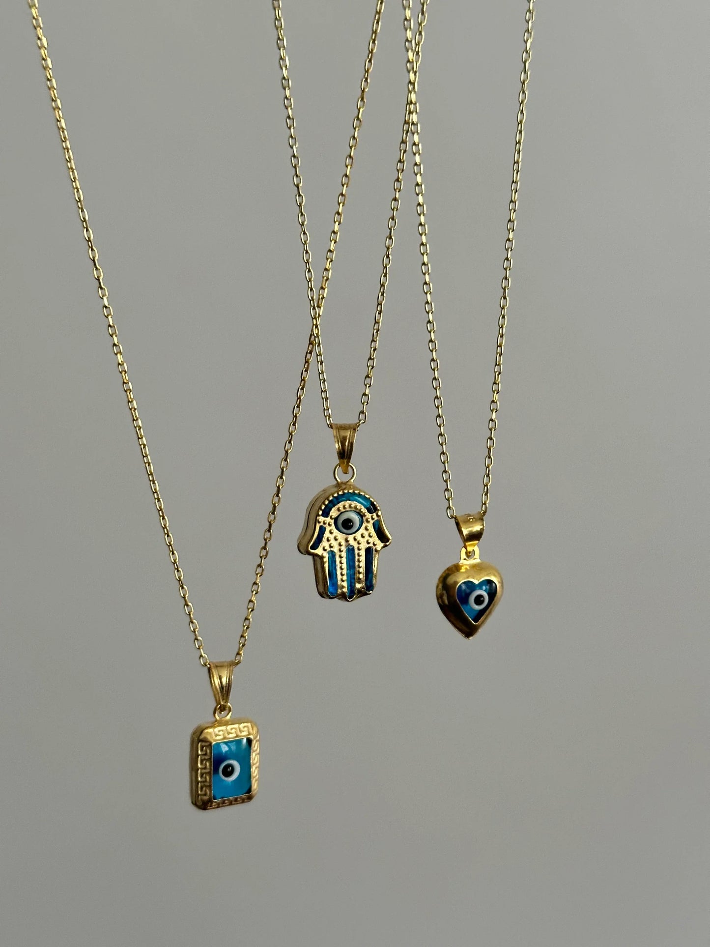 Nazar Kalp 925 Ayar Gümüş Kadın Kolye