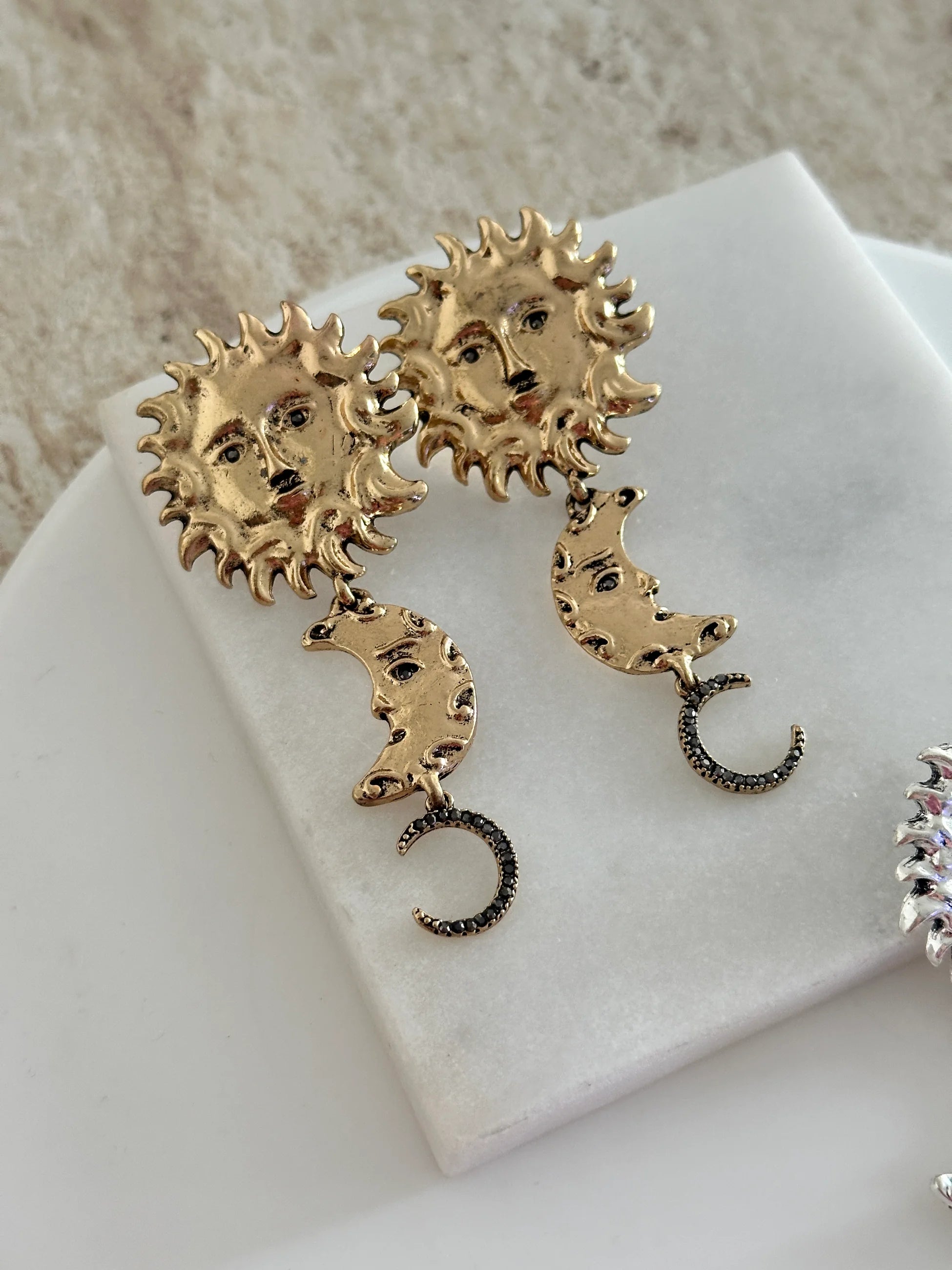 Güneş Ay Tasarım Kadın Küpe