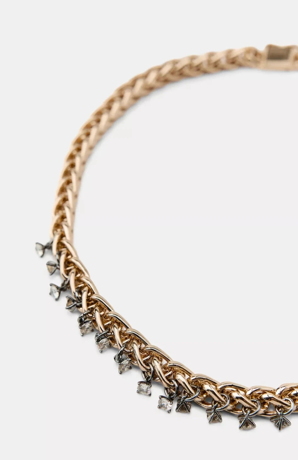 Gümüş Taş Tasarım Zincir Kadın Kolye