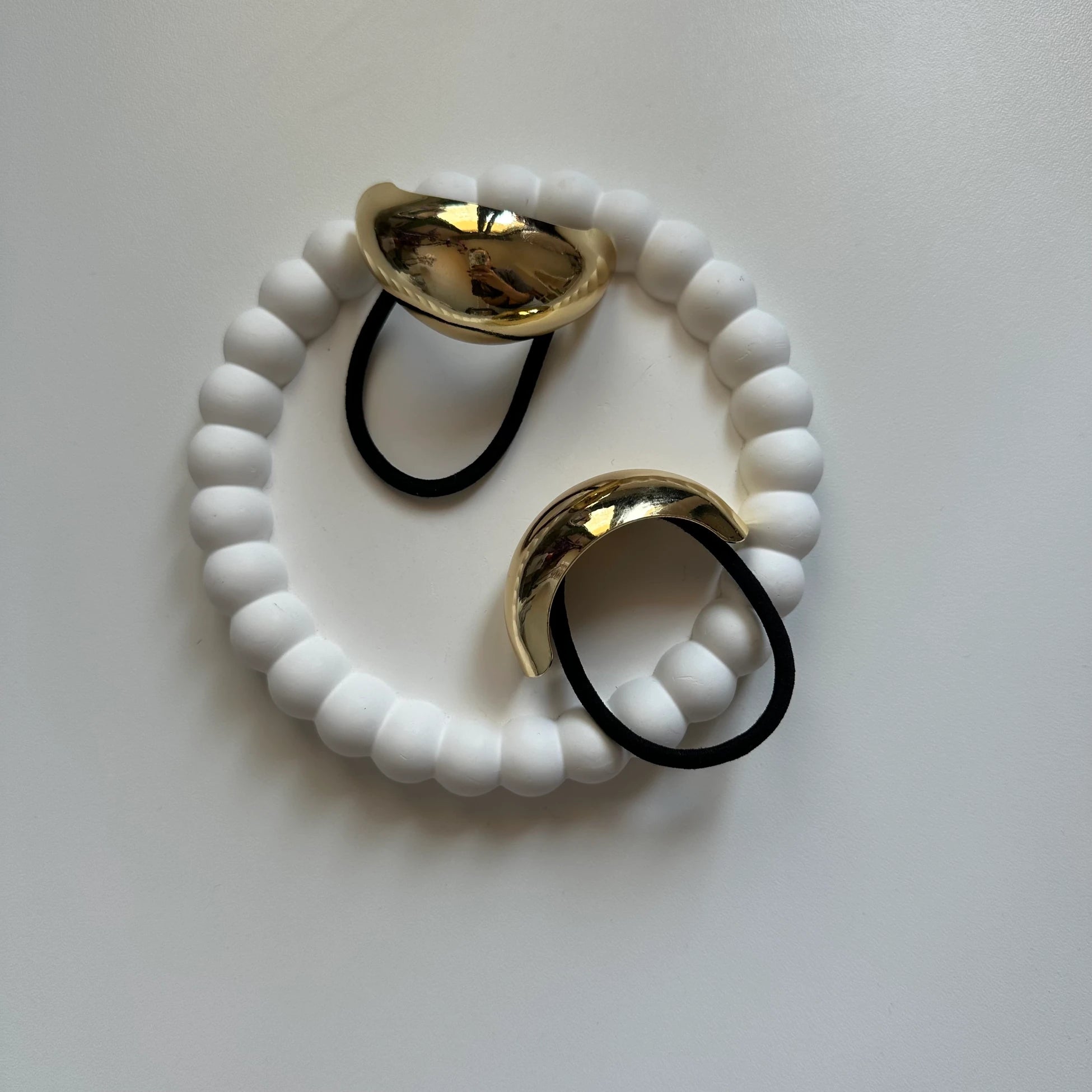 Kalın Bombe Metalik Lastik Toka