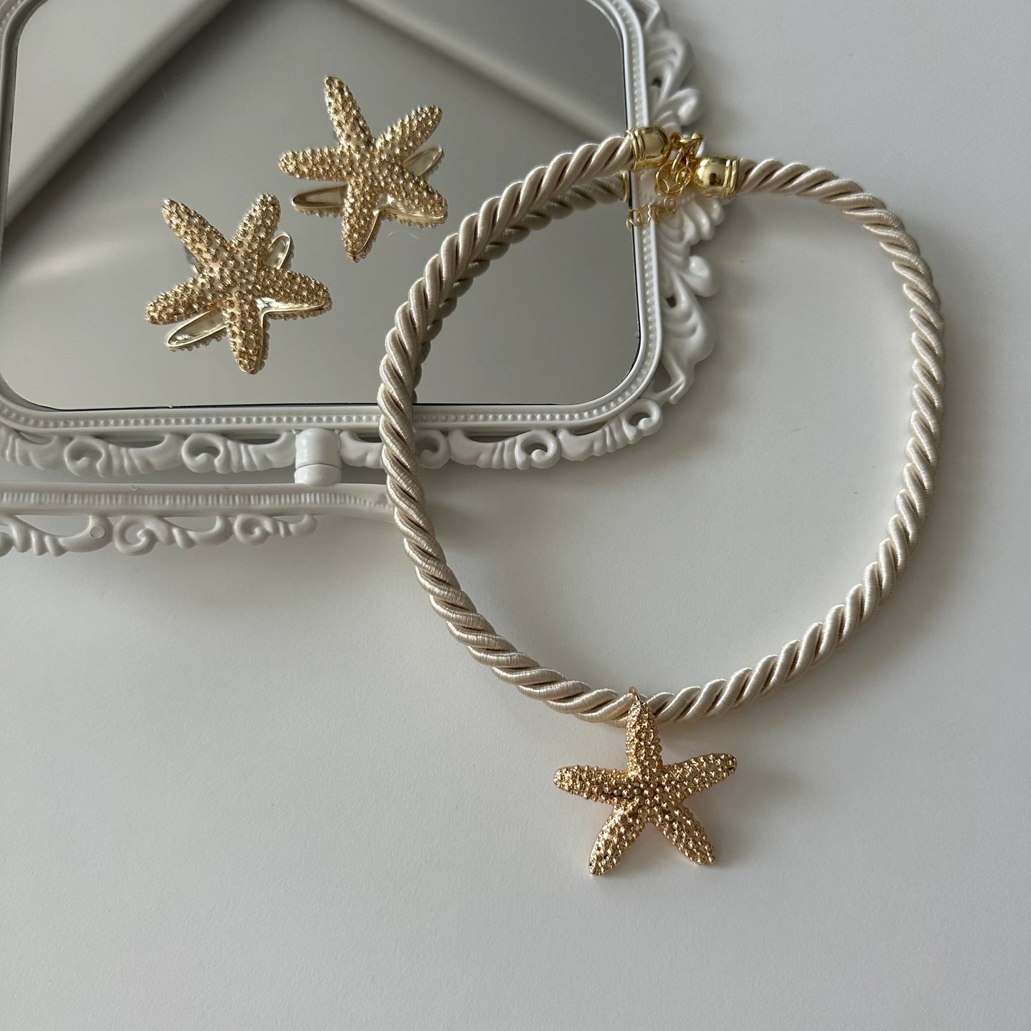 Minimal Deniz Yıldızı Halat İp Kadın Kolye