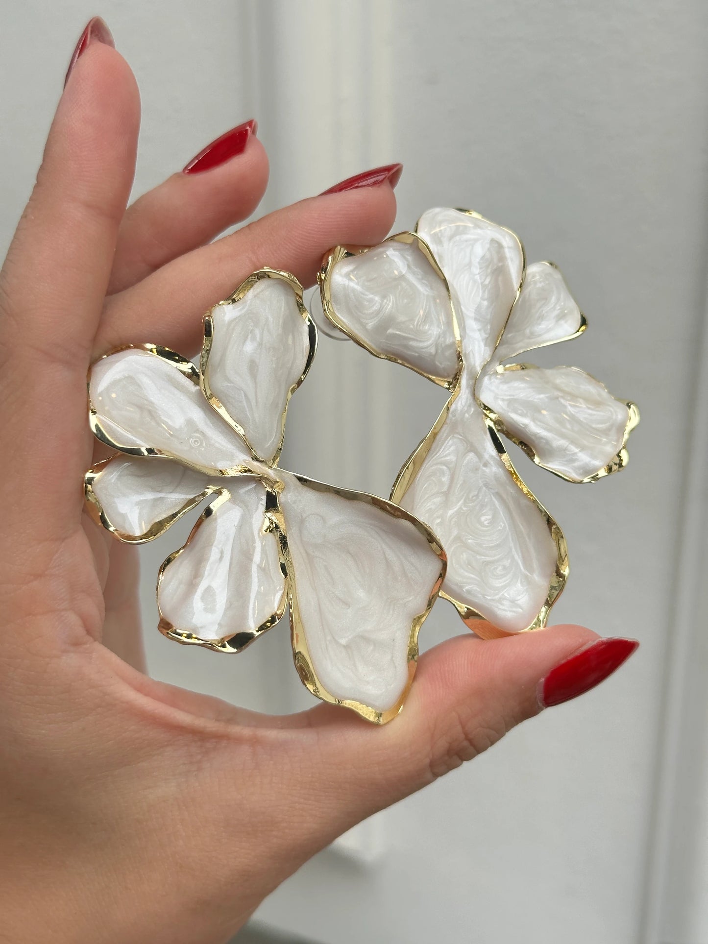 Yarım Yaprak Kadın Küpe