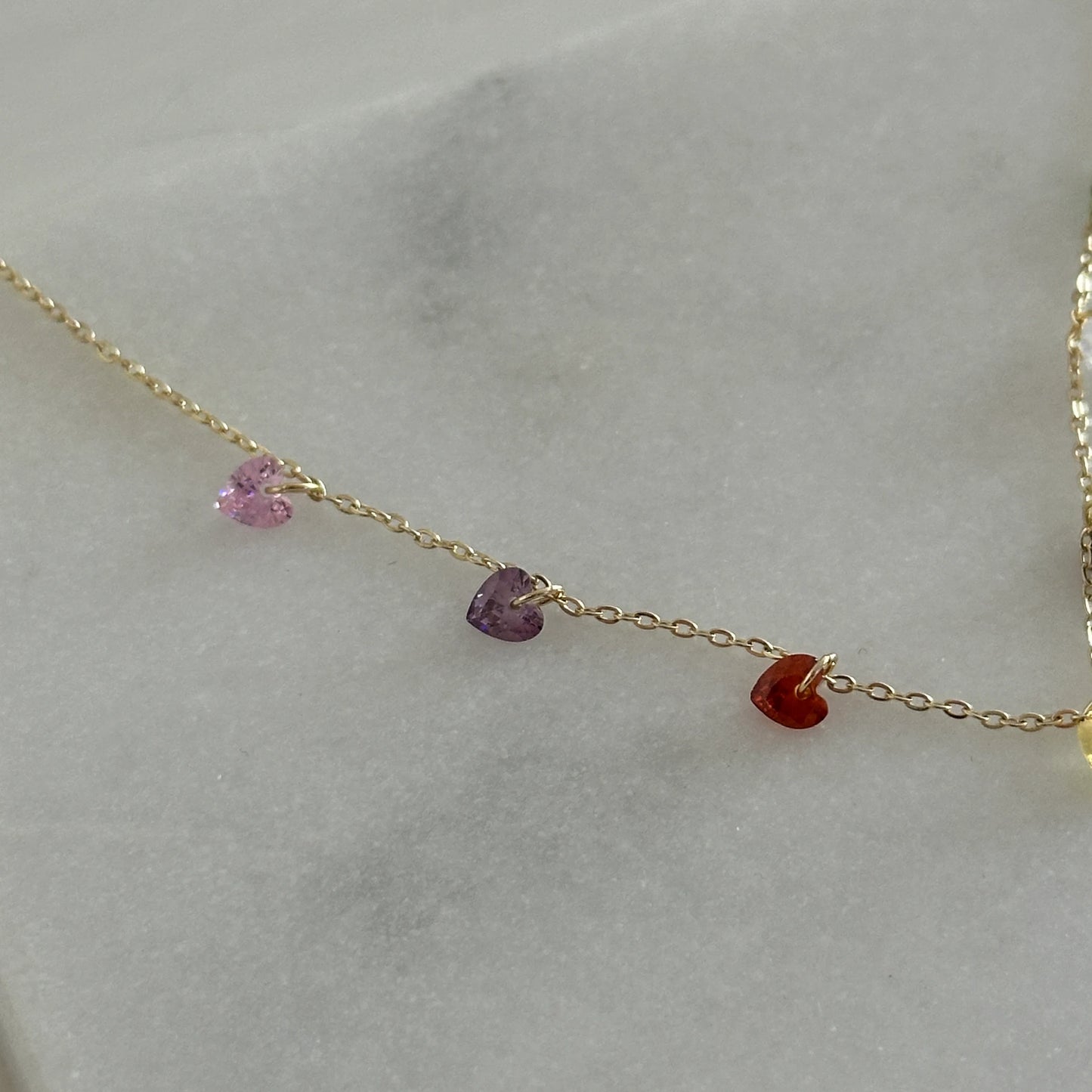 Kalp Pul Taş Kuyumcu İşçiliği Kadın Kolye