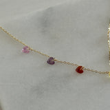 Kalp Pul Taş Kuyumcu İşçiliği Kadın Kolye