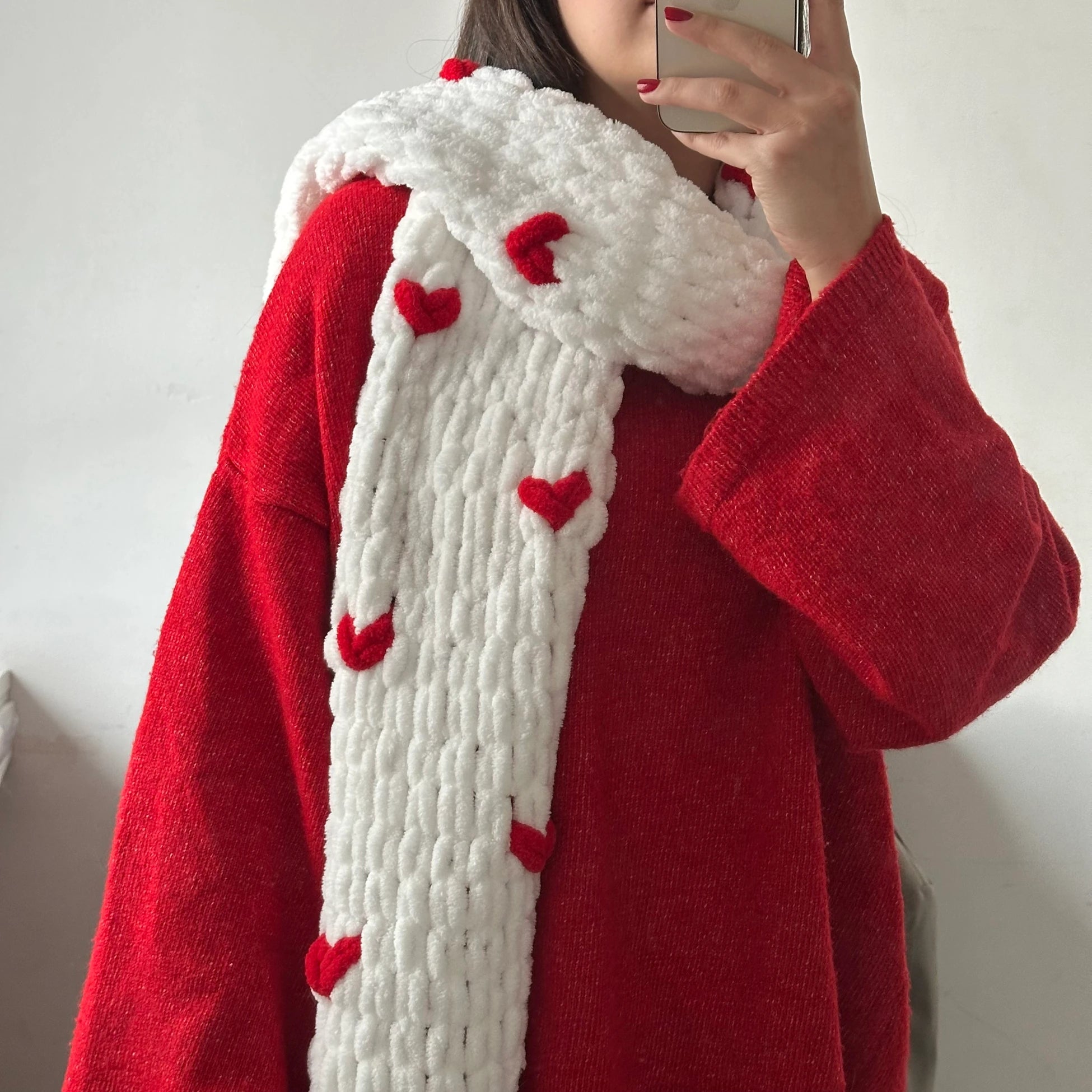 Kalp Pinterest Kadın Atkı