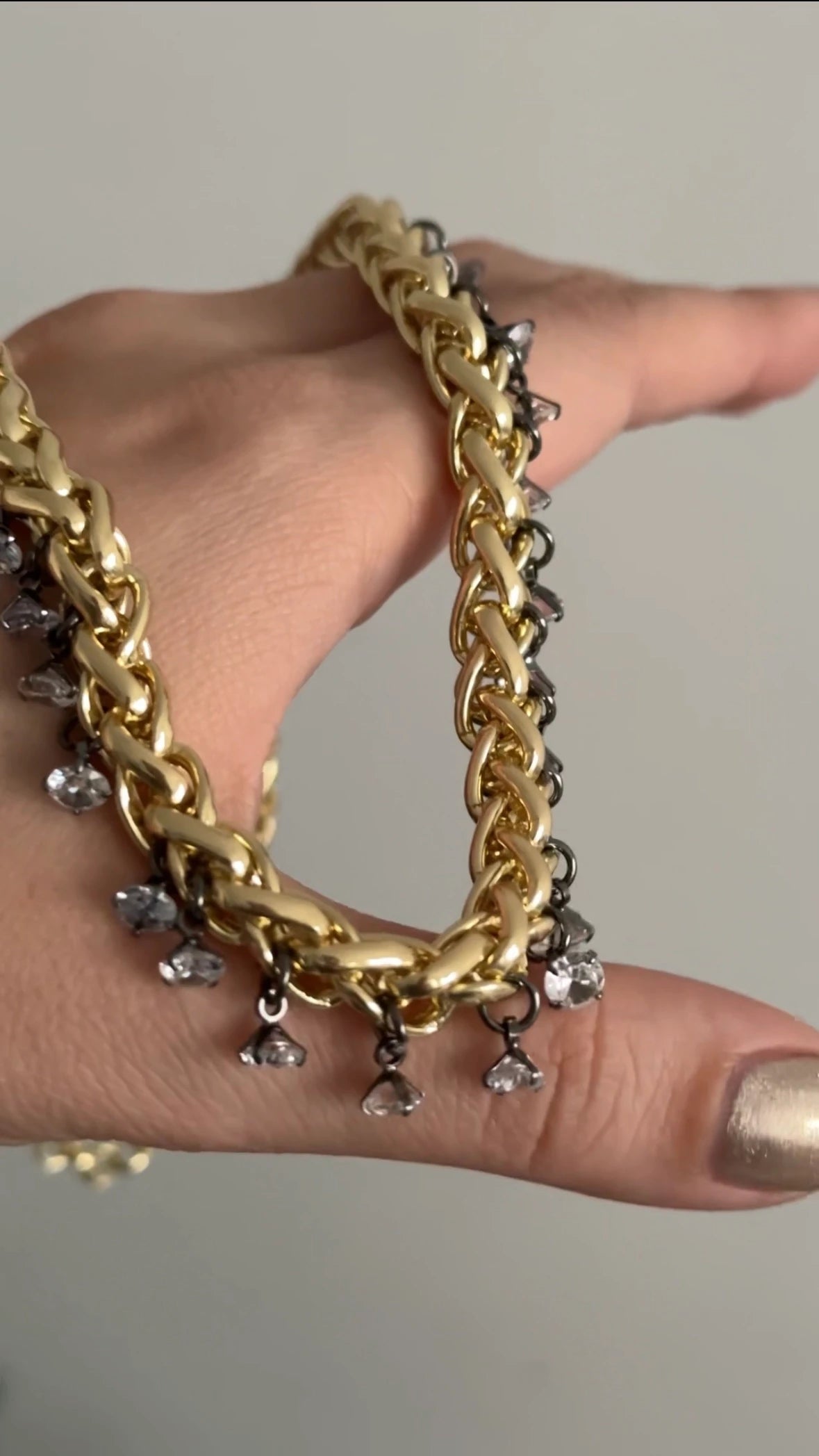 Gümüş Taş Tasarım Zincir Kadın Kolye