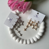 Sarkıntılı Kutup Yıldızı Set Küpe