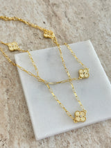 Çiçek Zincir Kadın Kolye (90 cm)