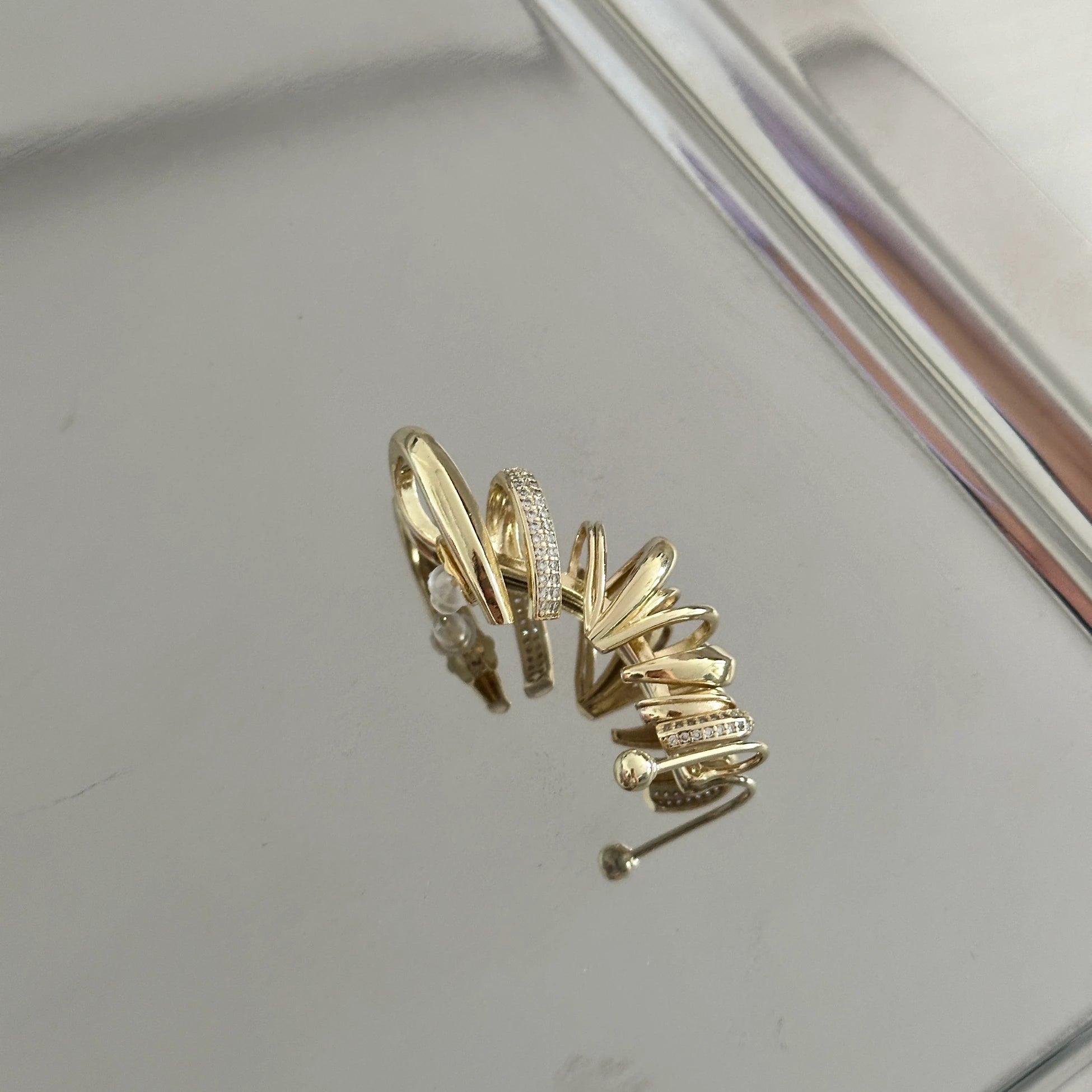 Çoklu Küpe Görünümlü Kadın Küpe