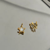 Sedefli Yıldız Çelik Kadın Küpe